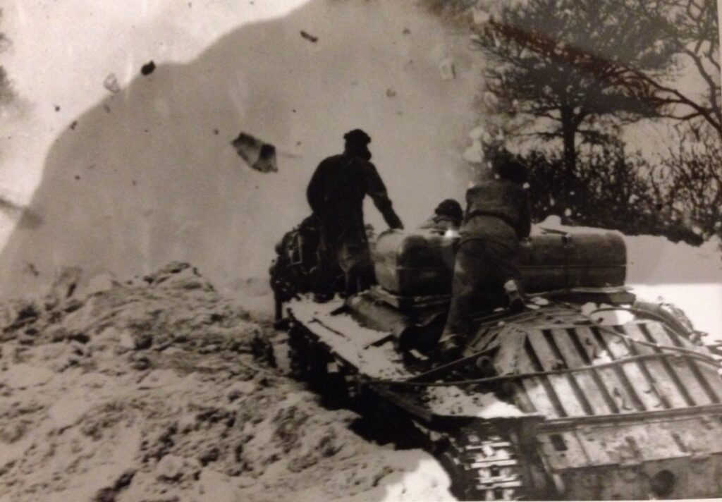 Power Jets of Whetstone using jet engines to blast through snow drifts in 1947